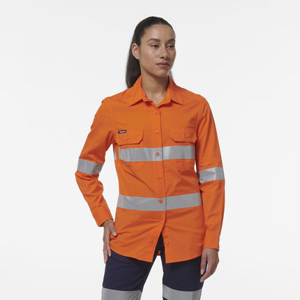 KingGee Womens Workcool Vented Reflective Shirt K44231-KarWorkwear