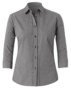 NNT Mens Mini Check 3/4 Sleeve Tuck Business Collared Classic Shirt CAT4LB-KarWorkwear