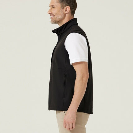 Mens NNT Warm Bonded Fleece Sleeveless Zip Vest Black Navy Business Smart CATF2H-KarWorkwear