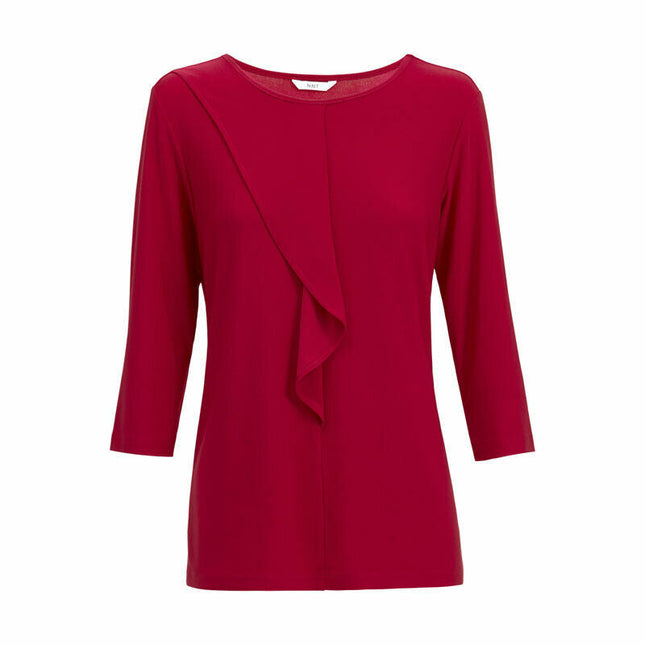 Womens NNT Blouse Soft Jersey 3/4 Round Neck T-Top Everyday Corporate Top CATU9Q-KarWorkwear
