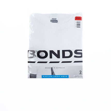 Bonds Mens Genuine Raglan Crew Neck Perfect Tee Close Body Fit 6 Pack M9372W-KarWorkwear