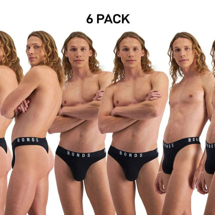 Bonds Mens Originals Gee No Side Seams Comfy Modern Streamline Pouch 6 Pack MWAW-KarWorkwear