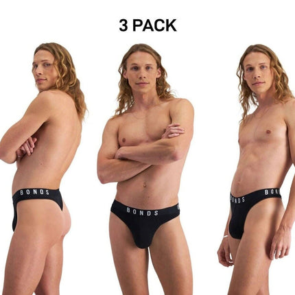Bonds Mens Originals Gee No Side Seams Comfy Modern Streamline Pouch 3 Pack MWAW-KarWorkwear
