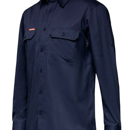 Hard Yakka Mens Core Summer Weight Cool Vented Drill Work Shirt Comfort Y04630-KarWorkwear