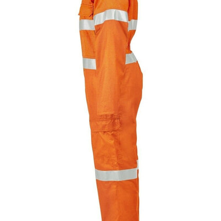 Mens Hard Yakka Protect Hi-Vis Safety Orange Tecgen Coverall Lightweight Y00100-KarWorkwear