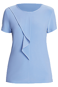 NNT Womens Soft Jersey S/S Round Neck T- Top Blouse Relaxed Fit CATU64-KarWorkwear