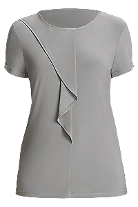 NNT Womens Soft Jersey S/S Round Neck T- Top Blouse Relaxed Fit CATU64-KarWorkwear