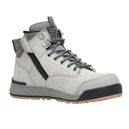Hard Yakka Mens 3056 Lace Zip Boot Water Resistant Leather Work Safety Y60202-KarWorkwear