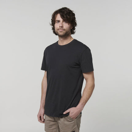 Hard Yakka Mens Cotton Breathable Crew Neck Short Sleeve Core Tee Y19251-KarWorkwear