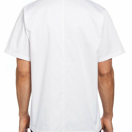 NNT Unisex Adult Chef Jacket Short Sleeve Macquarie Poly Cotton Work CATP5J-KarWorkwear
