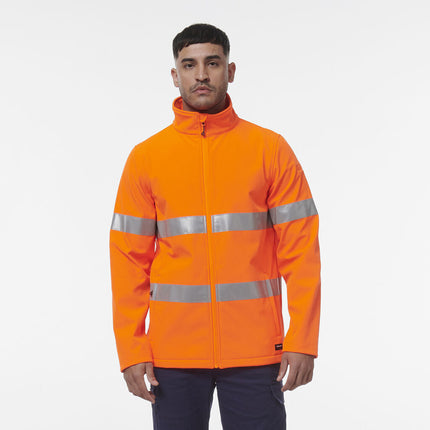 KingGee Mens Reflective Softshell Water Resistant Safety Work Jacket K55039-KarWorkwear