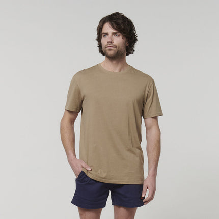 Hard Yakka Mens Cotton Breathable Crew Neck Short Sleeve Core Tee Y19251-KarWorkwear