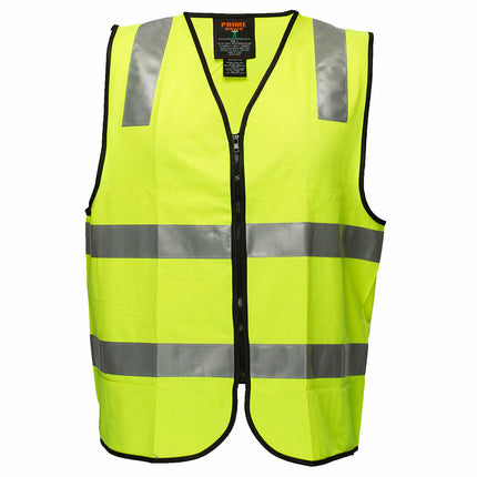 Portwest Security Zip Vest D/N 2 Tone Hi Vis Reflective Tape Work Safety MZ108-KarWorkwear