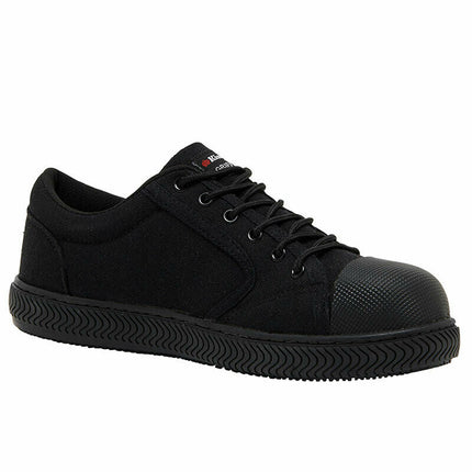 KingGee Mens Grip 3000 Canvas Shoes Rubber Toe Bump Comfortable Workwear K26540-KarWorkwear