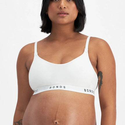 Bonds Womens Damn Dry Milk Leaks Scoop Crop Comfy Easy Feeding Clip YWQL-KarWorkwear