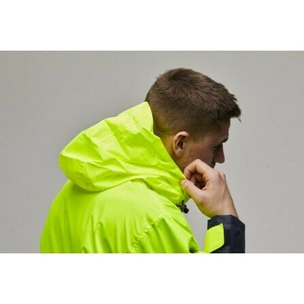 KingGee 4 in 1 Waterproof Jacket Fleece Insulated Hood Safety Hi-Vis K55300-KarWorkwear