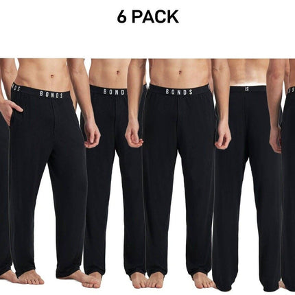 Bonds Mens Sleep Viscose Bamboo Pant Comfy Fit Side Seam Pockets 6 Pack MW9L-KarWorkwear
