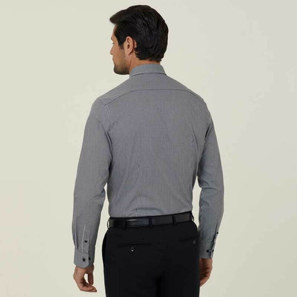 NNT Mens Avignon Gingham Checked Long Sleeve Shirt Casual Fit Business CATJDF-KarWorkwear
