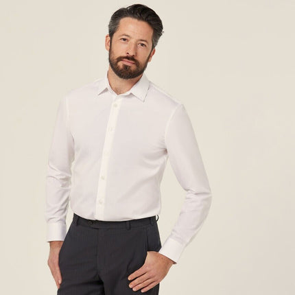 NNT Mens Cotton Beathable Comfy Slim Fit Collared Long Sleeves Shirt CATJJT-KarWorkwear