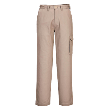 Portwest Cargo Pants Pre Shrunk Cotton Button Belt Adjustable Pant MP700-KarWorkwear