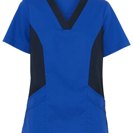 NNT Womens Nightingale V Neck Contrast Scrub Top Nurse Workwear Comfort CATULL-KarWorkwear