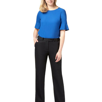 NNT Womens Formal Dobby Stretch Suiting Secret Waist Pant Business Pants CAT3NN-KarWorkwear