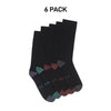 Bonds Mens Bamboo Crew Socks Fine Seams Comfy Toes & Ankle Support 6 Pack SZFQ5W-KarWorkwear