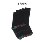 Bonds Mens Bamboo Crew Socks Fine Seams Comfy Toes & Ankle Support 6 Pack SZFQ5W-KarWorkwear