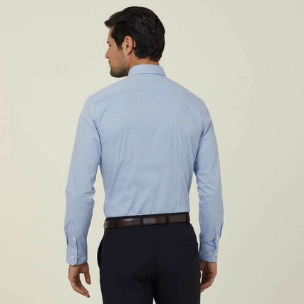 NNT Mens Avignon Gingham Checked Long Sleeve Shirt Casual Fit Business CATJDF-KarWorkwear