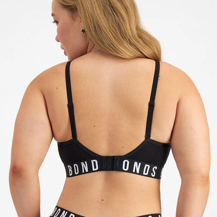 Bonds Womens Icons Wirefree Bra Soft Cotton Stretch Jacquard Elastic Band YWL4-KarWorkwear