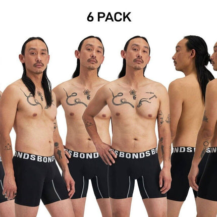 Bonds Mens Chafe Off Trunk Inner Thigh Panel Comfort & Friction Free 6 Pack MWB6-KarWorkwear