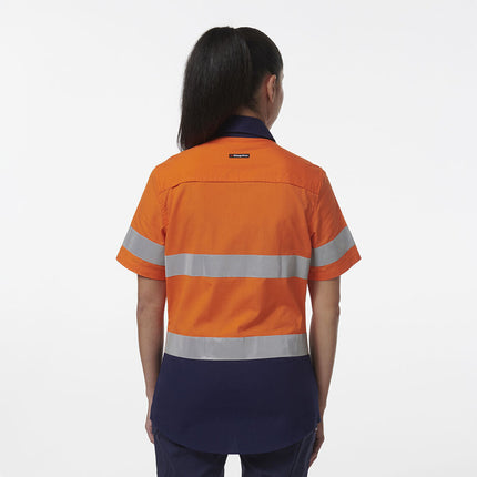 KingGee Womens Workcool Vented Reflective Short Sleeve Shirt K44229-KarWorkwear