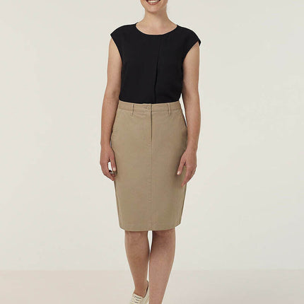 NNT Stretch Cotton Chino Skirt Formal Business Skirt Slim Fit Workwear CAT2RL-KarWorkwear