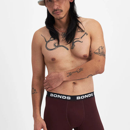 Bonds Mens Total Package Mid Trunk Smooth Viscose Bamboo Comfy Mid Length MWA9-KarWorkwear