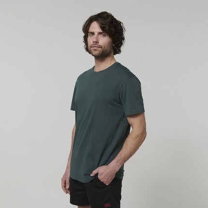Hard Yakka Mens Cotton Breathable Crew Neck Short Sleeve Core Tee Y19251-KarWorkwear