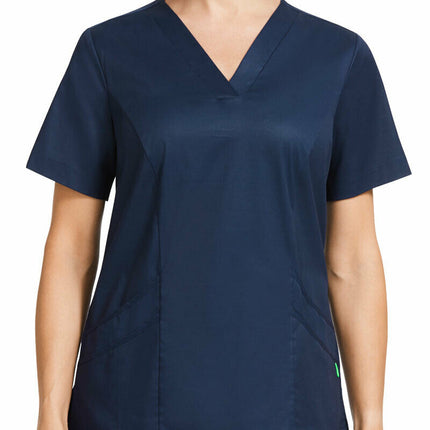 NNT Womens Nightingale V-Neck Classic Nurse Scrub Top Hip Pocket Workwear CATU5F-KarWorkwear