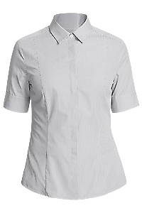 NNT Mens Gingham S/S Shirt Slimline Collar Concealed Placket Button Shirt CATU7B-KarWorkwear