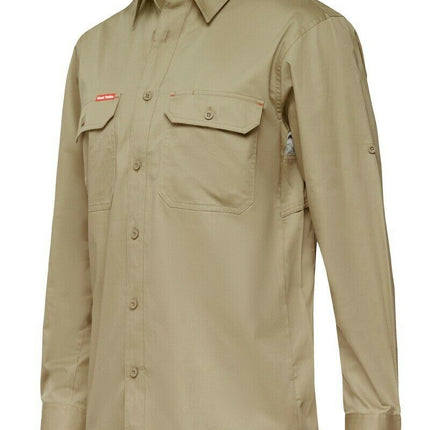Hard Yakka Mens Core Summer Weight Cool Vented Drill Work Shirt Comfort Y04630-KarWorkwear