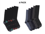 Bonds Mens Bamboo Crew Socks Fine Seams Comfy Toes & Ankle Support 6 Pack SZFQ5W-KarWorkwear