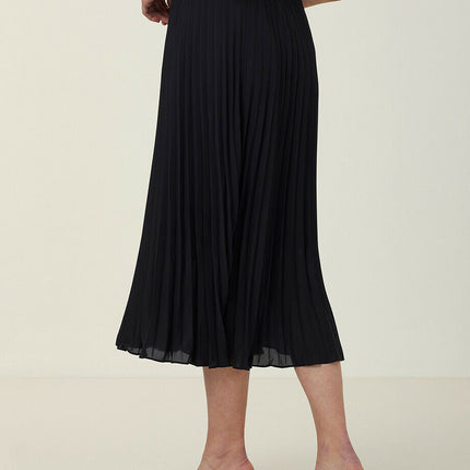 NNT Womens Formal Soft Georgette Pleated Midi Skirt Relaxed Fit Business CAT2R2-KarWorkwear