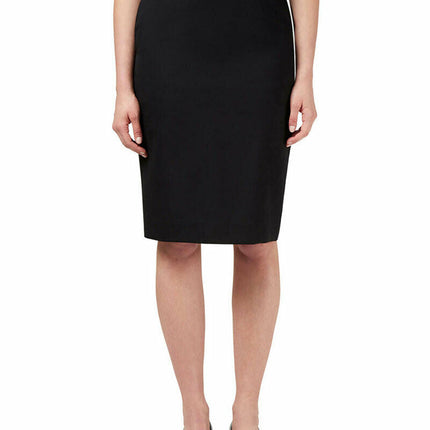 NNT Womens Formal Dobby Stretch Panel Pencil Skirt Fully Lined Business CAT2NF-KarWorkwear