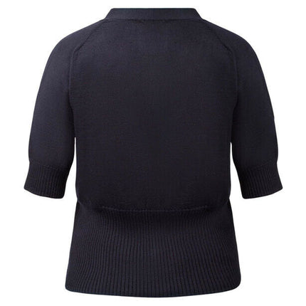 NNT Womens Wool Rich Short Sleeve Rib Trim Cardigan Business Body Warmer CAT5BJ-KarWorkwear