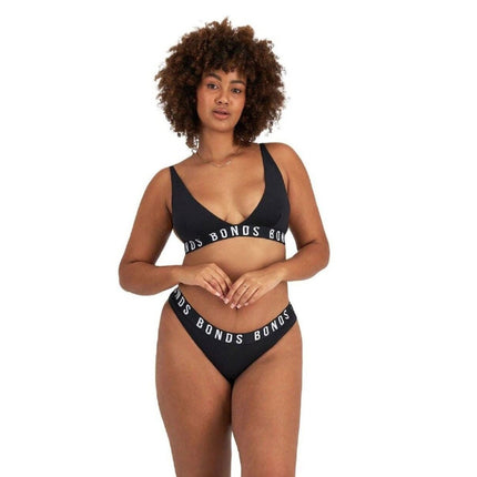 Bonds Womens Icons Super Logo Bikini Cotton Comfy Hi Leg Cut Undies WR4L-KarWorkwear