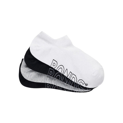 Bonds Womens Lightweight No Show Cotton Mesh Cooling Zone Socks 4 Pack LXPW4N-KarWorkwear