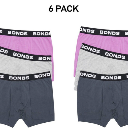 Bonds Mens Total Package Trunk Comfy Super Soft and Breathable 6 Pack MWK83A-KarWorkwear
