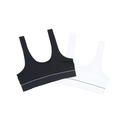 Bonds Girls Original Rib Tank Crop Super Comfort and Soft Support 2 Pack UWLK2A-KarWorkwear