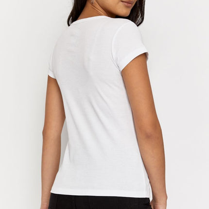 Womens Bonds Classic Crew Tee T-Shirt Short Sleeve Top 2 PACK Black White C0B95-KarWorkwear