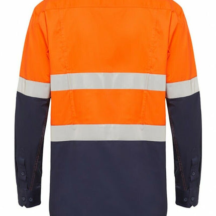 Hard Yakka Koolgear Long Sleeve Work Shirt Hi-Vis Taped Lightweight Y07740-KarWorkwear