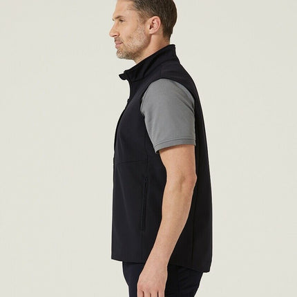 Mens NNT Warm Bonded Fleece Sleeveless Zip Vest Black Navy Business Smart CATF2H-KarWorkwear