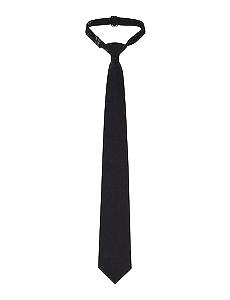 NNT Mens Plain Black tie Pre Tied adjustable Neck Band Classic tie CATK32-KarWorkwear